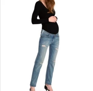 NWT Hatch x Current /Elliott Maternity The Boyfriend Jean Size 25 - Picture 1 of 11