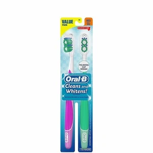 Oral-B Vorteilspack Medium Zahnbürste Advantage 3D White Vivid mit Polierbechern - Bild 1 von 2