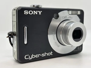 [Exc+++] Sony Cyber-shot DSC-W50 6.0MP Compact Digital Camera Black from Japan - Picture 1 of 5