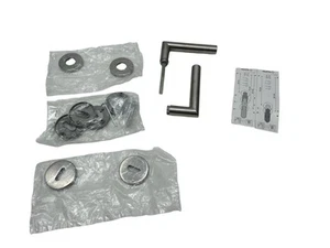 HOPPE manijas de puerta herraje de puerta juego de pulsadores conjunto de rosetas Amsterdam acero inoxidable - Imagen 1 de 5