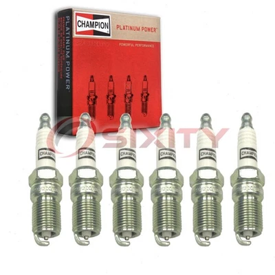 6 pc Champion Platinum Spark Plugs for 1988-1991 Mercedes-Benz 300SEL 3.0L gi - Image 1 of 4