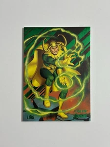 2022 Marvel Fleer Ultra Avengers Green Foil Parallel #39 Loki - Picture 1 of 2