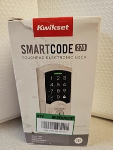 Panel táctil electrónico Kwikset SmartCode 270 níquel satinado cerrojo *Leer descripción* - Imagen 1 de 1