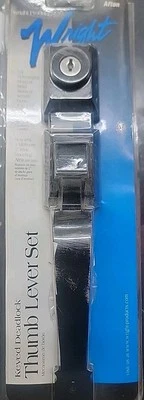 Wright Afton  Keyed Lever Mount Latch with Deadbolt Matte Black-Comple - Image 1 of 2