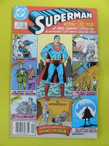 Superman #423 - Final Issue - Alan Moore Story George Perez- Newsstand - VF- DC - Picture 1 of 11