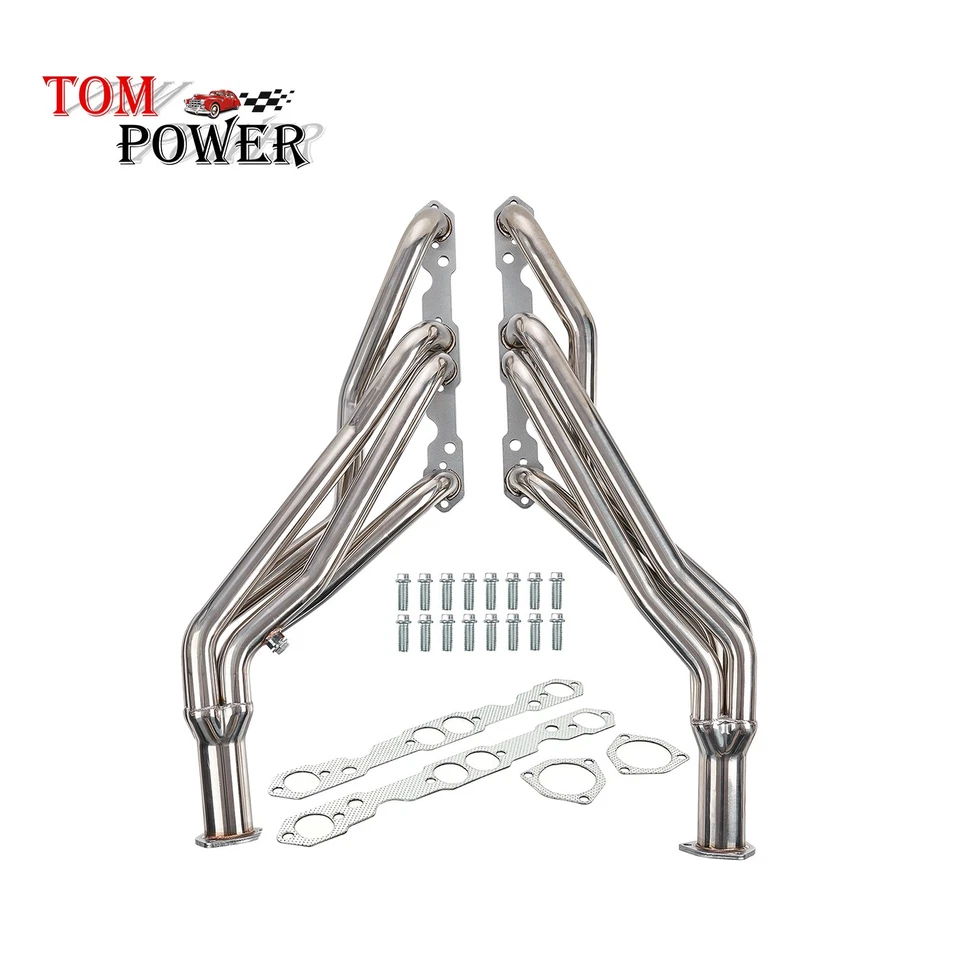 Cabezales de escape de tubo largo SS para Chevy GMC C1500 C2500 K1500 K2500 5,0 5,7 Foto 1 de 4