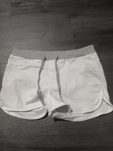 No Boundaries Junior Womens Shorts Large 11-13 White Elastic Pull On Waist - Picture 1 of 12
