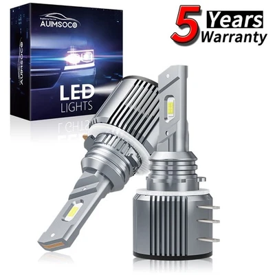 For Volkswagen e-Golf 2015-2018 LED Headlight High Beam Bulbs H15 Super Bright - Image 1 of 4