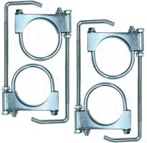 3 Inch Universal Exhaust Clamp with Hanger, 4Pcs Muffler Hanger 3 Inch-4 PACK  - Picture 1 of 6