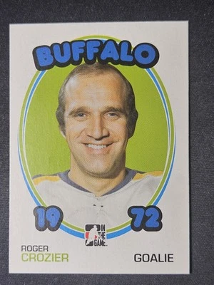 09-10 In The Game Roger Crozier 72' Retro 🚨🚨🚨 Buffalo Sabres  - Image 1 of 2