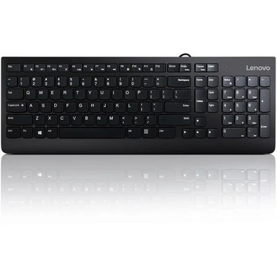 Lenovo 300 USB Keyboard, Wired, Adjustable Tilt, Ergonomic, Windows 7/8/10, - Image 1 of 4