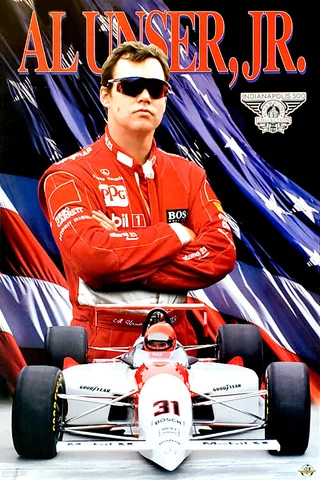 AL UNSER JR. 2x Indy 500 CHAMPION Official CART Racing 1994 23x35 POSTER Cover