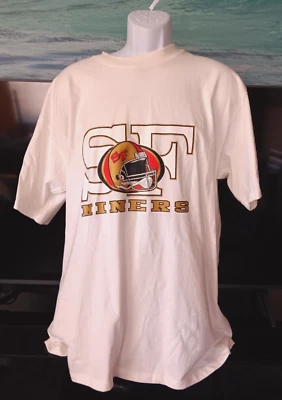 San Francisco 49ers T-Shirt Large Mens Womens Nutmeg Off-white - Image 1 of 4