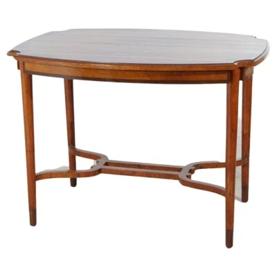 Mesa de centro Leytens Frères Art Nouveau con incrustaciones de palo de rosa satinado y burl c1900 Foto 1 de 4