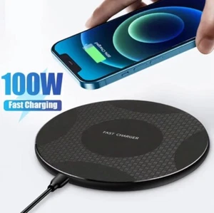 ππ€100W Fast Wireless Charger Charging Pad For Apple iPhone Samsung & Universal - Picture 1 of 17