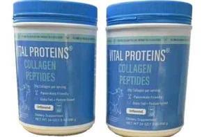 2 Pack Vital Proteins Collagen Peptides, Unflavored Powder 24 OZ - Fast shipping - Picture 1 of 1