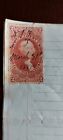 Washington 2 Dollar Inter Revenue Probate Of Will Stamp 1865 On Document