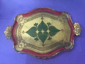 Vintage 19" x 13" Florentia ein dekoratives Handwerk handgefertigt in Italien - Bild 1 von 9