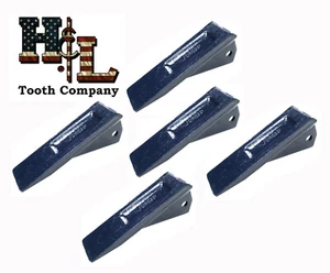 8075 8075SP Tariff Free USA MADE H&L Tooth Scarifier Teeth (5 Pack) 1 3/4 Crimp - Picture 1 of 6