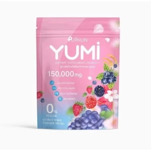 Puiinun Yumi Collagen Drink Mix Berry Nourishes Radiant Brightening Skin - Picture 1 of 13