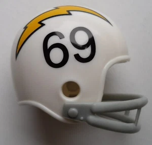 NFL San Diego Chargers Riddell Pocket Pro Helmet 1969 AFL Throwback  2 Bar - Picture 1 of 2