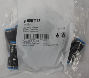 Festo 153034 Raccordi connettore push in serie QS-10 09-2024 10 pezzi - Foto 1 di 4