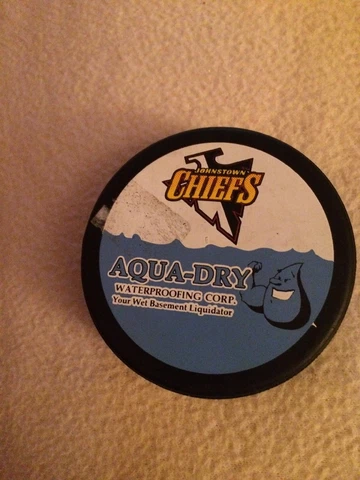Official Hockey Puck Johnstown Chiefs Cover