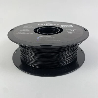 Filamento para impresora 3D Hatchbox PLA 1KG carrete 1,75 mm de diámetro negro nuevo caja abierta Foto 1 de 4
