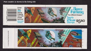 1993 Space Fantasy BK207 (4 panes Sc 2745a) booklet plate number 1111 - Picture 1 of 1