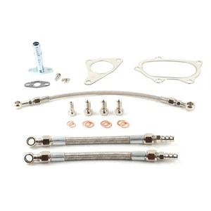 Turbo Oil Water Braided Teflon Line For SUBARU EJ20 EJ25 IHI RHF55 VF39 VF43 - Picture 1 of 6