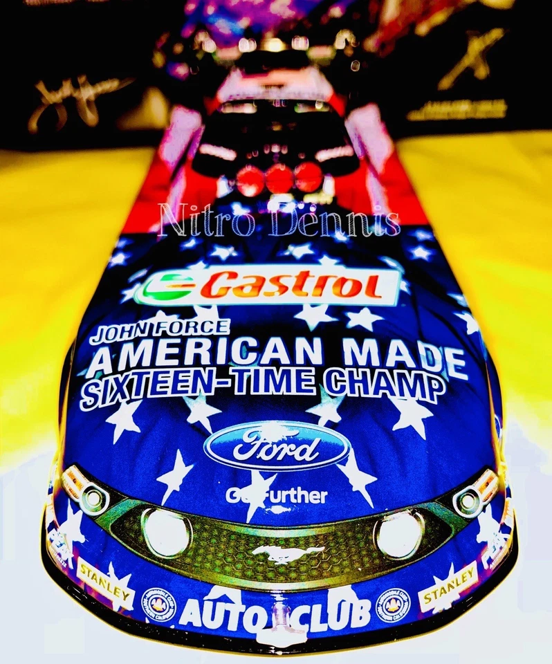 NHRA JOHN FORCE 1:24 литой американский сделано действие NITRO смешной автомобиль верхний топлива 14 - Изображение 1 из 4