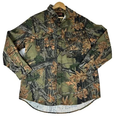 Trail Crest Men's Large Camo Button Down Long Sleeve Shirt Highland Timber - Image 1 of 4