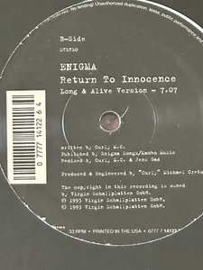 ENIGMA - RETURN TO INNOCENCE 1993 US SEALED 12” VINYL/MAXI UK#3 Billboard #4 DMM - Picture 1 of 12