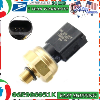  Sensor de impulso de pressão de combustível 06E906051K para 2005-2009 Audi A4 / A4 Quattro 2.0L - Imagem 1 de 4