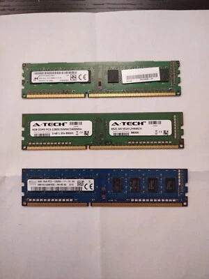 3x Kingston 4GB 1rx8 PC3L-12800U-11-13-A1 HP698650-154-MCN (Total 12gh - Image 1 of 2