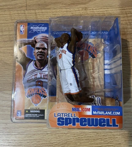 McFarlane Latrell Sprewell Action Figure NBA Series 3 New York Knicks New Sealed Cover