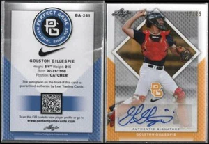 Golston Gillespie RC #17/25 Auto RC Blue 2016 Leaf Perfect Ole Mississippi Aliz - Picture 1 of 1