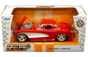 1957 CHEVROLET CORVETTE HARD TOP RED 1/24 JADA TOYS 31451 - Picture 1 of 1