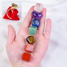 Ornement De Pierres Précieuses Naturelles, 7 Pièces, Cadeau De Positivité,