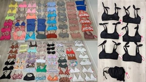 +105 PAIR Xhilaration Bikini Top - SIZE M - 105-Pack - Wholesale - Clearance - Picture 1 of 24
