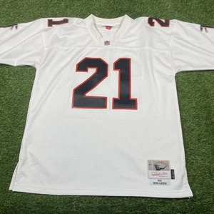 Deion Sanders Atlanta Falcons Mitchell Ness Trikot Herren XL 48 genäht weiß #21 - Bild 1 von 20