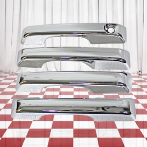 Juego de cuatro cubiertas de manija de puerta cromadas sin PSKH para Ford Bronco Sport 2021-2025 - Imagen 1 de 5