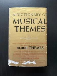 A Dictionary of Musical Themes (1966) Harold Barlow Sam Morgenstern HC DJ Ex-Lib - Picture 1 of 14