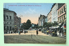 Saarland A) AK Saarbrücken 1910-1920 Reichsstraße Bahnhof Autos Straßenbahn