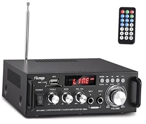 298A Max 300Wx2 Wireless Bluetooth 5.0 Stereo Audio Amplifier, RMS 40Wx2 - Picture 1 of 7