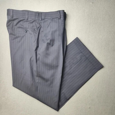 Brooks Brothers Pantalones Para Hombres 39x29 Madison Plisado Lana Vestido Hecho en EE. UU. A Rayas Foto 1 de 4
