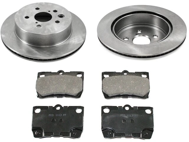 Pastilha de freio traseira e kit de rotor para 2006-2007 Lexus GS430 YB692BZ - Imagem 1 de 1
