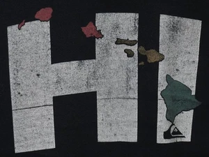QUIKSILVER HI HAWAII T SHIRT TEE BLACK MENS SIZE L LARGE - Picture 1 of 8
