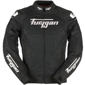 Furygan Atom Vented Mesh Evo Motorcycle Motorbike Textile Jacket - Black / White - Picture 1 of 3