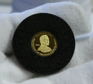 2001 Bush Gold Proof Coin 1/10 oz .999 Fine w/ COA - Washington Mint - Picture 1 of 3